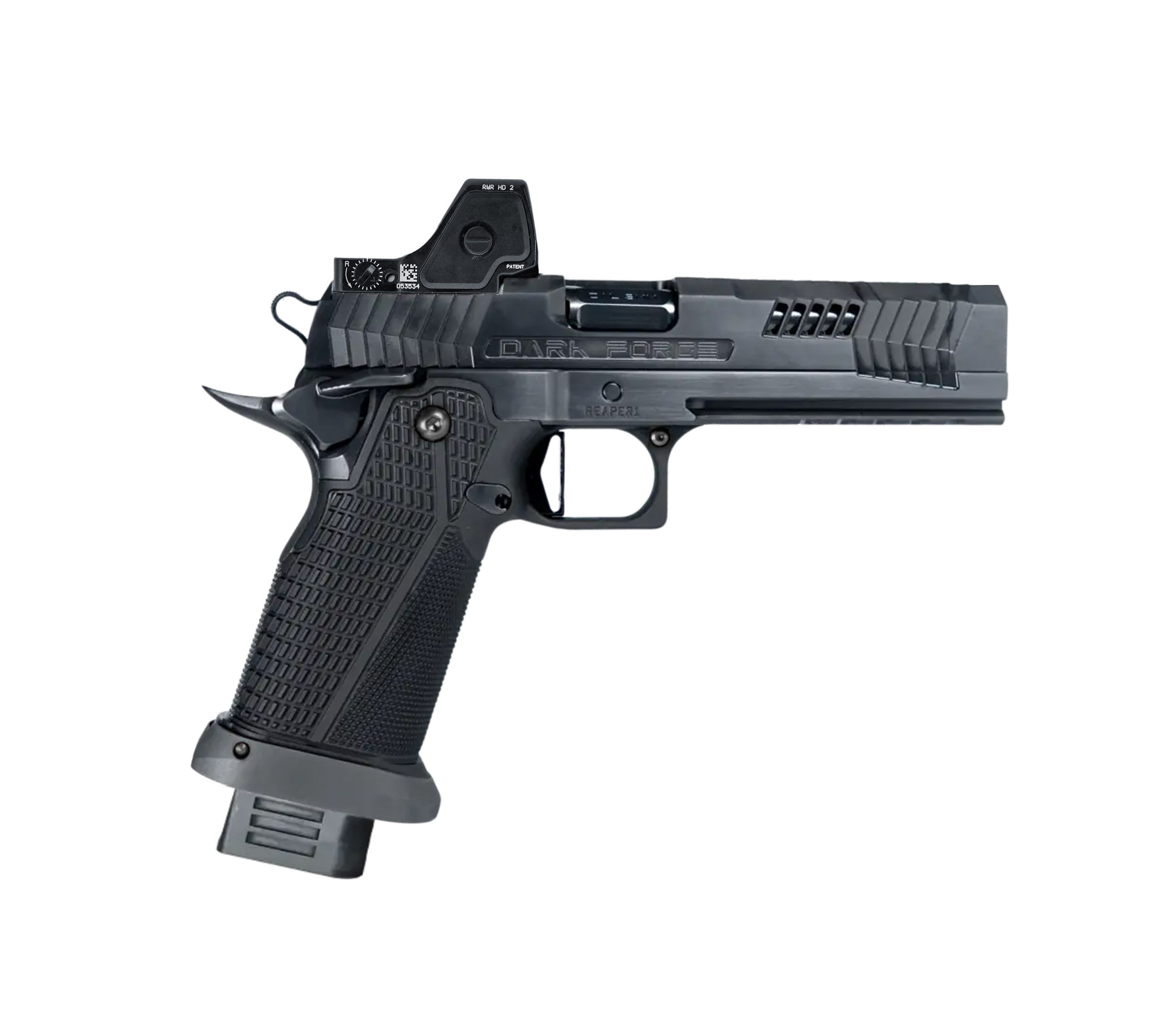 (NEW) DARK FORGE X KOVERT REAPER 5″ PORTED + COMP DOUBLE BARREL (BLACKOUT) - Image 2
